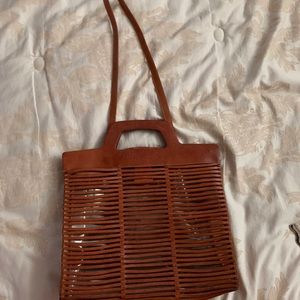 Leather handbag